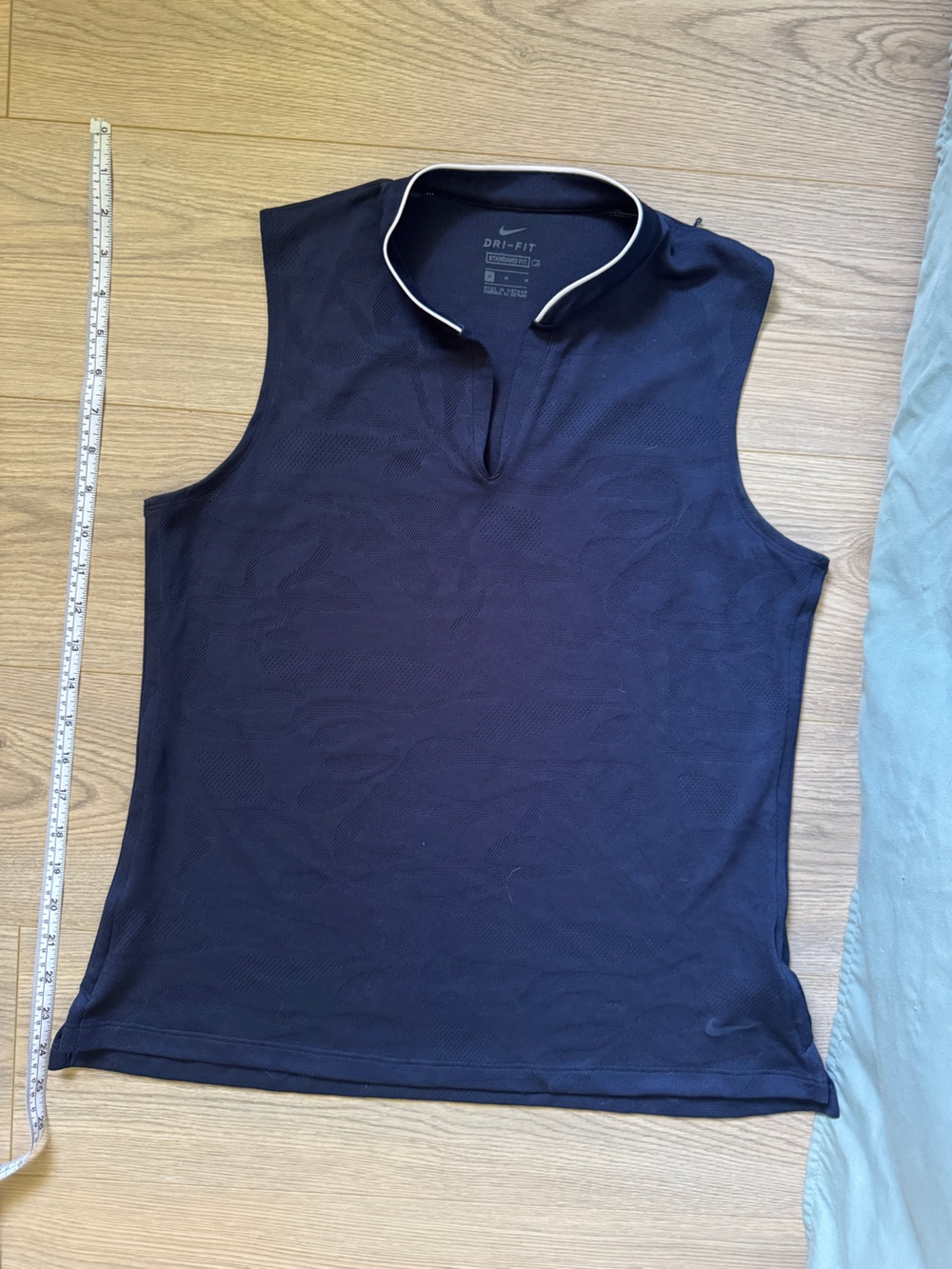 Nike Navy Blue Sleeveless Tank with Contrast Trim